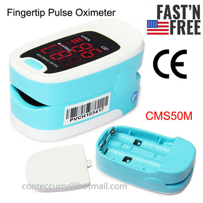 USA ! Finger Pulse Oximeter Blood Oxygen meter SpO2 Heart Rate Patient Monitor