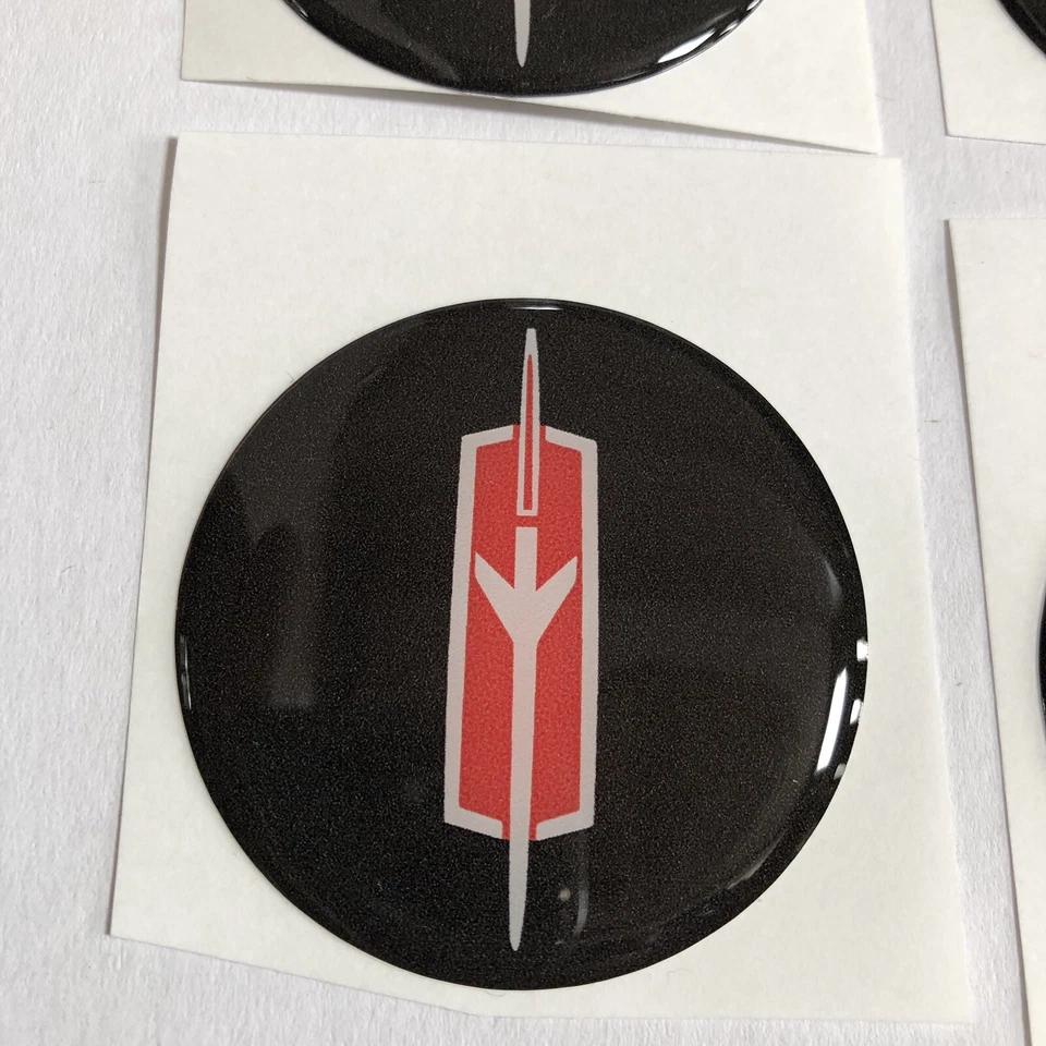 Oldsmobile Cutlass 442 Omega emblema central rueda NUEVO juego de 4 1973-1987 Foto 3 de 3