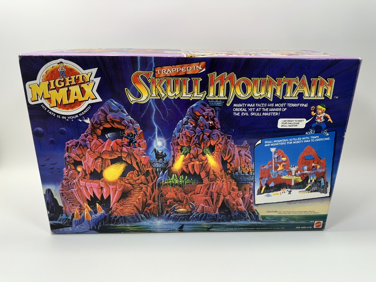 Vintage 1992 Mattel Bluebird Toys Mighty Max SKULL MOUNTAIN Vintage 1992 Mattel Bluebird Toys Mighty Max SKULL MOUNTAIN