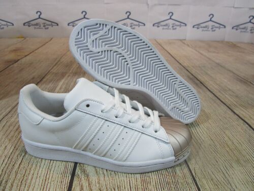 NEU Adidas Superstar Metall Shell Zehe weiß kupfer rosegold FX4748 Damen 6,5