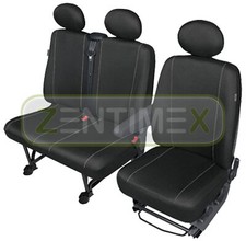 Sitzbezüge Schonbezüge SET SA für Hyundai H-1 H1 Stoff schwarz