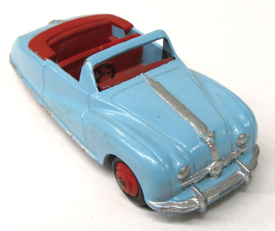 Dinky Toys Vintage N°106 – Austin Atlantic Cabriolet, Rouge Avec Intérieur Bleu Clair