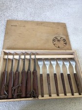 Vintage 12 Piece 32 Dumas Knife Fork Steak Set Cutlery  French Highest Quality