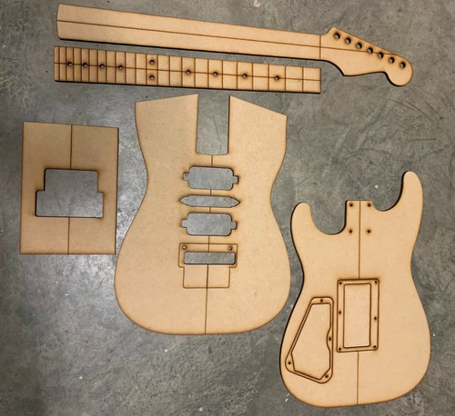 Super Strat 22 Plantillas - 7 cuerdas de guitarra con enrutamiento Original  Floyd Rose | eBay