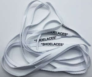 off white flat laces