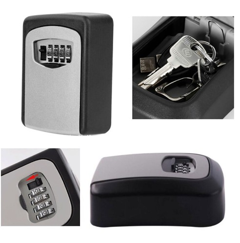 Digit Combination Key Lock Box Wall Mount Safe Security Storage Case Organizer - Picture 9 of 12