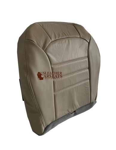 2002-2004 Fits Jeep Liberty Driver Bottom Vinyl Seat Cover in Light Taupe Tan - Picture 2 of 6