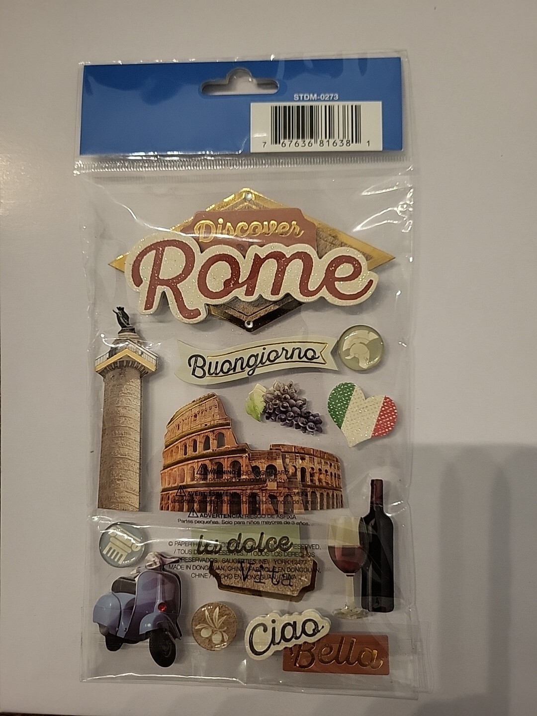 PAPER HOUSE 3D ROME STICKER SET~TRAVEL~ WINE~ ITALY | eBay