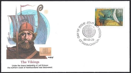 🍁Canada   #1105    "EXPLORATION OF CANADA"   Fresh New  1986  Fleetwood Cover