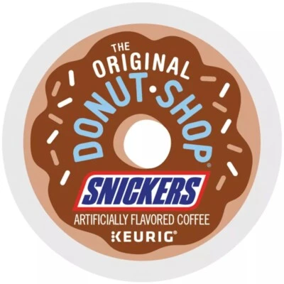 The Original Donut Shop, Snickers Flavored K-Cup Pods, 96 Ct. - Bulk Stock