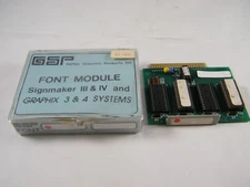  GSP GERBER SCIENTIFIC AVANTI GARDE FONT MODULE PART # PD17992 SIGNMAKER 3&4