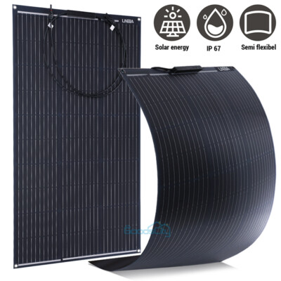 12V Flexible Solar Panel kit for RV Outdoor Camping Off-Grid 100/200/300/400W