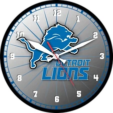 12.25" Detroit Lions NFL Football Wall Clock 0724
