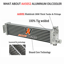 Upgraded Alu Oilcooler Oil Cooler For Mazda RX-7 RX7 FC3S S4 S5 13B 1986-92