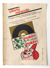Pubblicita' Formaggino Prealpino Zecchino D'Oro Offerta Miracolo Adv 1968 (T6)