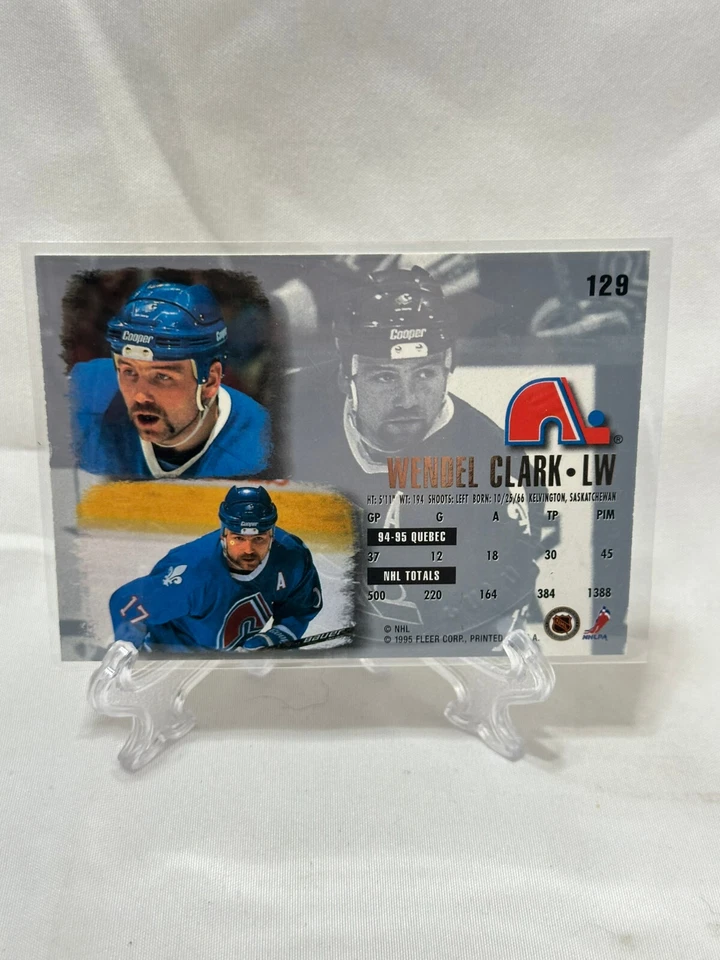 1995-96 Ultra Gold Medallion #129 Wendel Clark - Image 2 of 2