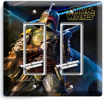 star wars double light switch cover