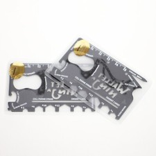 2X Wallet Ninja 18 in 1 Multitool Credit Card Size Tool Black