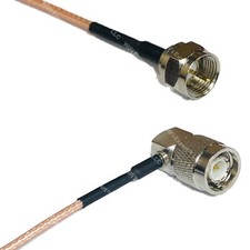 RG316 F MALE to TNC Male Angle RF Cable Rapid-SHIP LOT