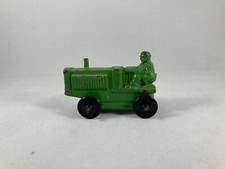Vintage Family-Owned 1930's Pot Metal Green Toy Tractor - Free Shipping 