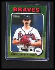 2024 Spencer Strider - Topps Heritage Green Border Refractor  /699 #443 Braves