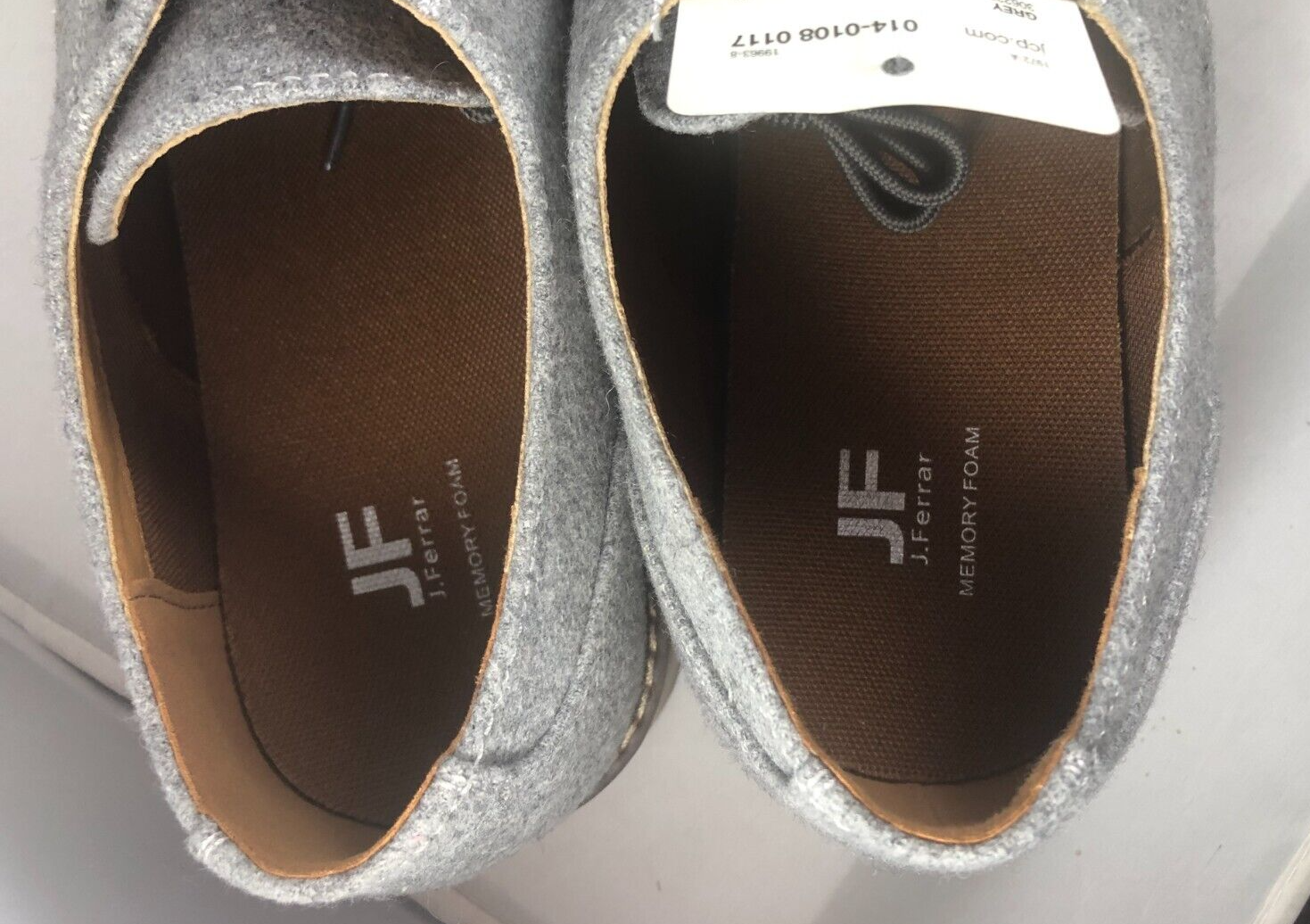 SAOLA J. Ferrar Sago Scarpe Oxford grigie basse stringate punta tonda da uomo taglia 13 M