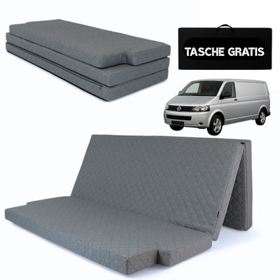 Fahrerhaus Matratze mit Memory-Komfort Campingmatratze   Multivan T5 / T6
