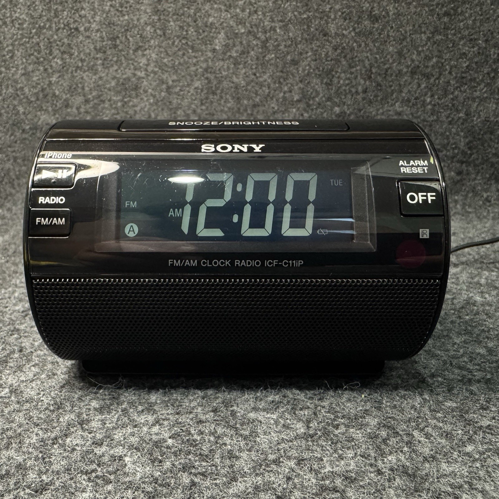 Sony ICF C 11 i P FM AM Alarm Clock Radio i Phone Lightning Dock Black photo