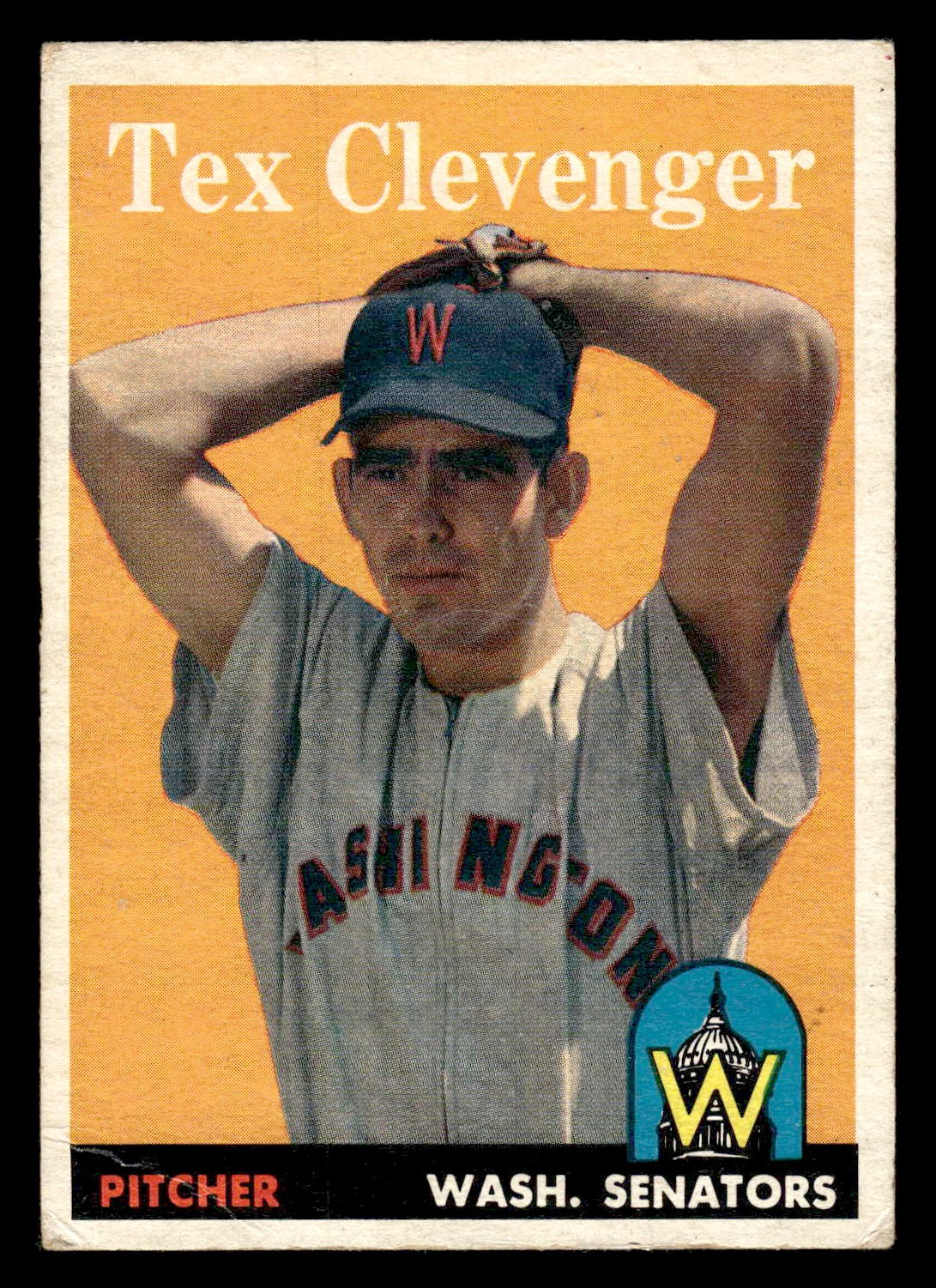 1958 Topps #31 Tex Clevenger - VG-VGEX *TedsCardShack*