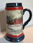 Budweiser Beer Stein Collector Series 1990 AMERICAN TRADITION Signed Ceramic Vtg