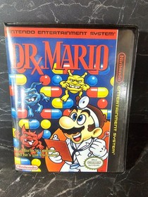 Dr Mario (Nintendo Entertainment System NES , 1990) Cart + Manual + Custom box