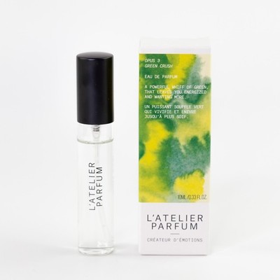 L'Atelier Parfum Opus 3 Green Crush EDP Perfume Travel Size 0.33 oz / 10 mL NIB