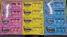 Peeps Marshmallow Chicks EASTER, 12 Boxes Assorted Colors FREE SHIPPING