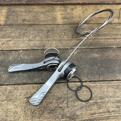 Vintage Shimano 600 SL-6400 Downtube Shifters 7 Speed SIS Friction