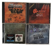 Saxon CD Bundle 4 x CD Heavy Metal Albums Wheels Of Steel Dogs Of War VG+