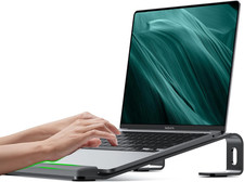 Aluminum Laptop Stand, Notebook Stand with Wrist Rest, Ergonomic Detachable Lapt