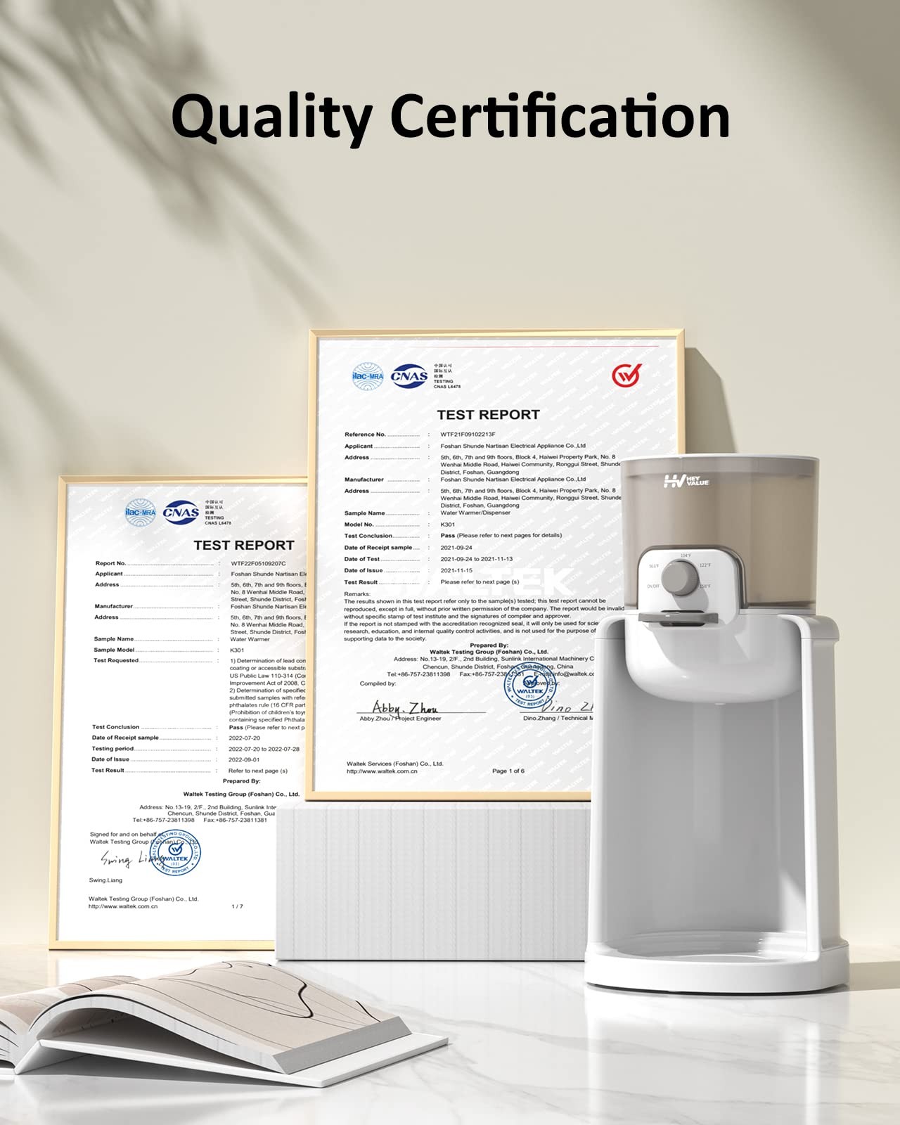 Water Warmer, HEYVALUE Baby Bottle Warmer, Formula Maker with Night Light, 4