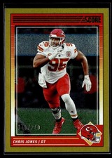 2024 Panini Score Football Gold Dots #142 Chris Jones /240