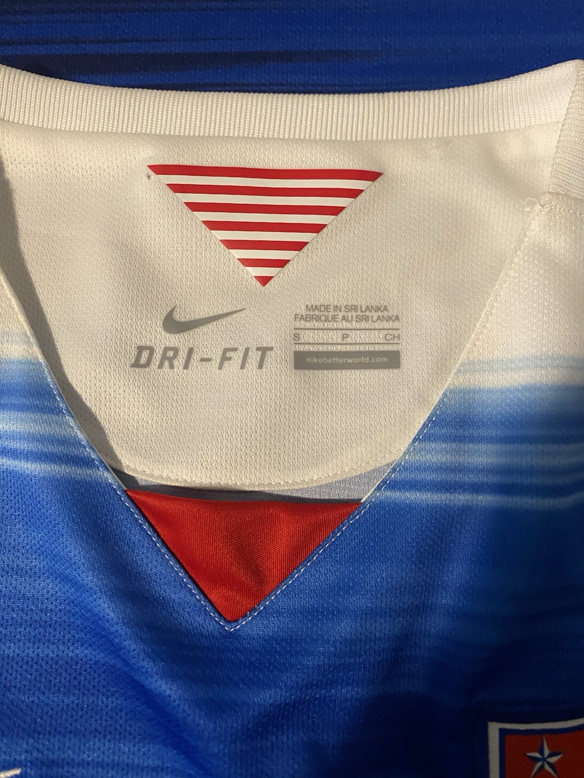 Nike Dri Fit Mens US Soccer Jersey Short Sleeve 2015 Small thumbnail 3