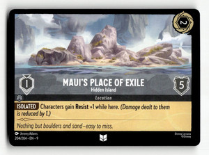 Disney Lorcana Maui's Place of Exile - Hidden Island 204/204 - Fabled