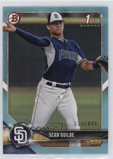 2018 Bowman Draft Sky Blue 193/499 Sean Guilbe #BD-144 13c1