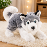 Heunec Softissimo Husky Liegend, Kuscheltier, PlüSchtier, Stofftier, 28 Cm
