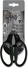 Tim Holtz Small Titanium Scissors - 7 Inch Mini Snips with 1 Pack, Black