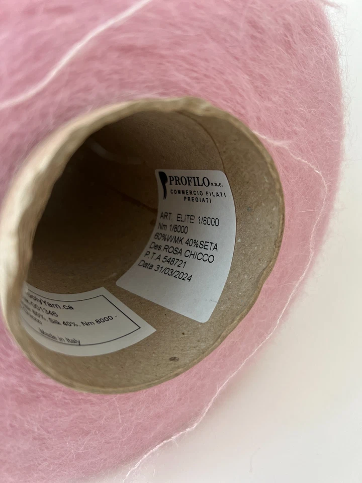 Hilo de mohair sil para niños 100 g/800 m - 60/40 % mohair/seda para niños, hilo sobre cono, por 100 g Foto 2 de 4