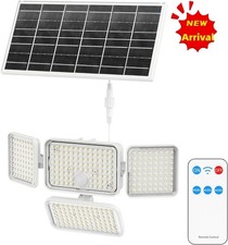 SANSI 4-Head Solar Light LED PIR Motion Sensor Outdoor Garden Wall Security Lamp