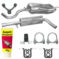 Edex Mitteltopf + Endtopf Auspuff FüR Seat Leon 1 I FließHeck 1.8 (99-06)