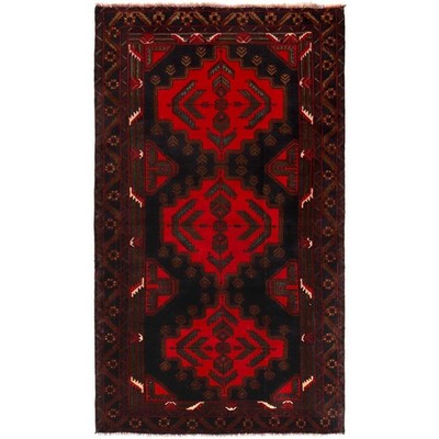 Handmade Afghan Multicolor Tribal Wool Rug Hand-Knotted 4x6 ft Carpet Rug W35769