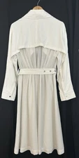 Reiss Brand New With Original Tags Florance Pleat Back White Trench Coat Size 6