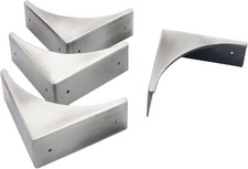 4Pcs Metal Box Corner Protector, glrovazas Silver Covers
