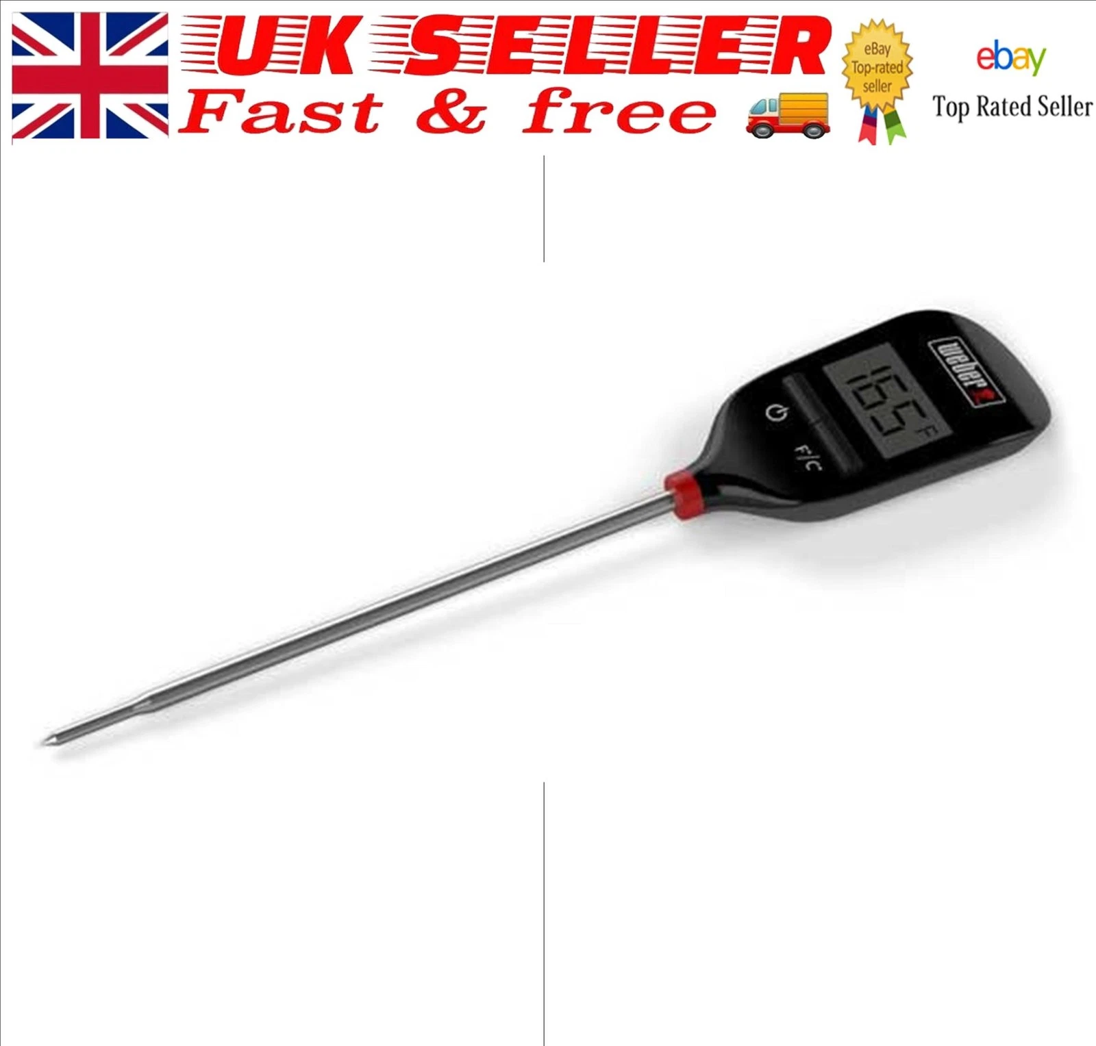 Weber Instant-Read Thermometer - Pocket Size 6750 - 2024 Model NEW
